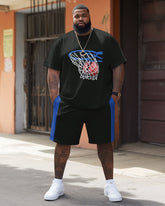 Street Vitality Basketball Shooting Print Big & Tall Men's Set
